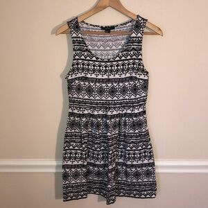 Forever 21 Print Skater Dress Medium